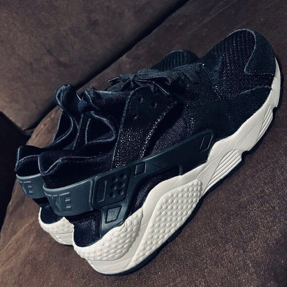 Nike Air Huarache Run PA Stingray Black Men's 9 US 42.5 EUR Off White Black - Picture 7 of 9